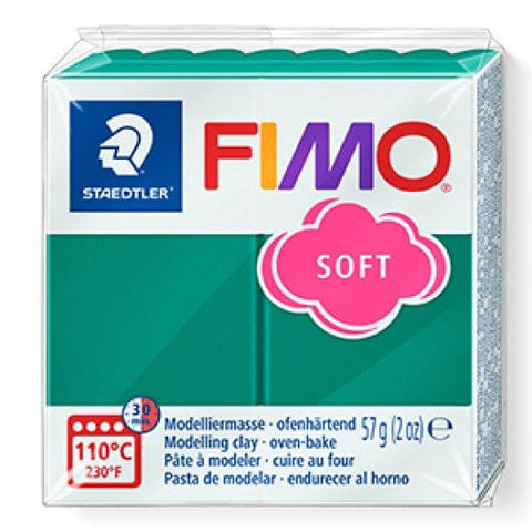 Staedtler EMERALD Staedtler FIMO Soft 57g – Oven-Bake Polymer Clay for Crafting & Sculpting