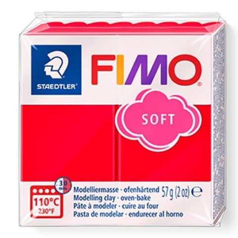 Staedtler INDIAN RED Staedtler FIMO Soft 57g – Oven-Bake Polymer Clay for Crafting & Sculpting