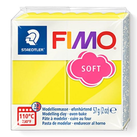 Staedtler LEMON Staedtler FIMO Soft 57g – Oven-Bake Polymer Clay for Crafting & Sculpting