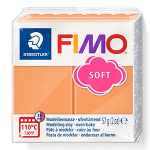 Staedtler PAPAYA SORBET Staedtler FIMO Soft 57g – Oven-Bake Polymer Clay for Crafting & Sculpting