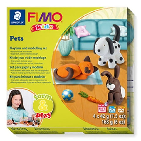 Staedtler PETS Set Modelling Clay FIMO Kids – Fun & Play| Creative DIY Kit