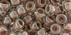 TOHO INSIDE CRYSTAL / ANTIQUE PLUM LINED TOHO Round Seed Beads 3/0 | Japanese Glass Beads
