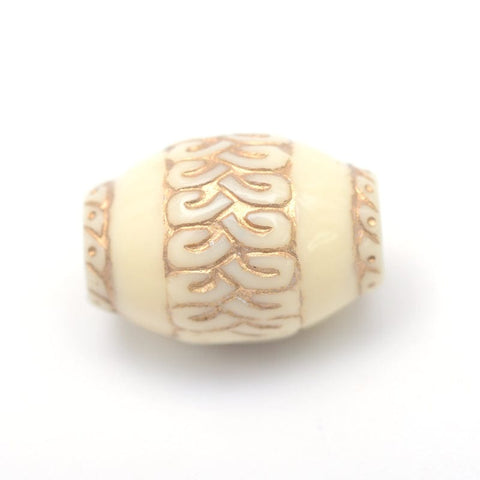 BeadsBalzar Beads & Crafts (AB4237) Acrylic metal en laced beads (15 PCS)