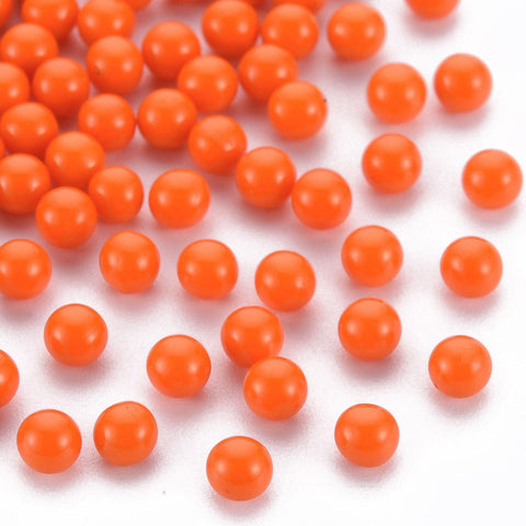 BeadsBalzar Beads & Crafts (AB8475-X) Opaque Acrylic Beads, NO HOLE, Round, 4mm (10 GMS / +-250 PCS)