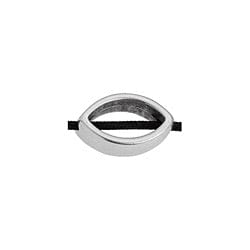 BeadsBalzar Beads & Crafts ANT.SILVER (GQS8526-AS) (GQS8526-X) Alloy Bead eye 8x13mm shaped Φ1.5mm (4 PCS)