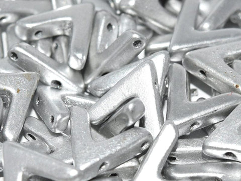 BeadsBalzar Beads & Crafts (AVA-01700) AVA BEAD 10 X 4 MM ALUMINIUM SILVER
