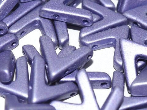 BeadsBalzar Beads & Crafts (AVA-02010-29425) AVA BEAD 10 X 4 MM ALABASTER METALLIC VIOLET