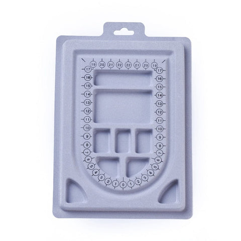 BeadsBalzar Beads & Crafts (BB7281) Plastic Bead Design Boards, Rectangle, LightGrey 23x15cm (1 PC)