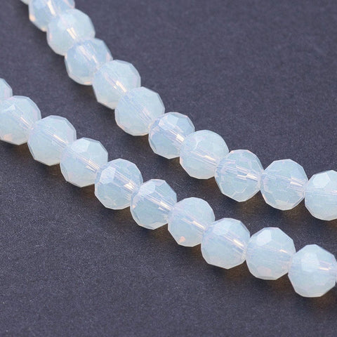 BeadsBalzar Beads & Crafts (BE4700) Opalite Beads Strands, Faceted Round, 4mm in diameter, hole: 1mm;