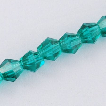 BeadsBalzar Beads & Crafts (BE5545D) Imitation #5301 Bicone Beads, Faceted Bicone DarkCyan 3MM