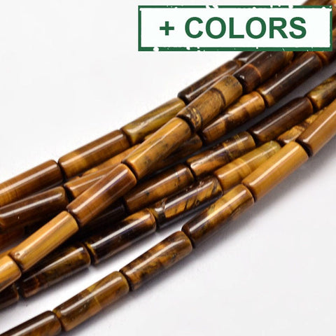 BeadsBalzar Beads & Crafts (BG4118-X) Natural Beads Strands, Column, 13~14x4~5mm (1 STR)