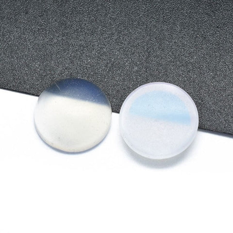 BeadsBalzar Beads & Crafts (BG7322-12) OPALITE (BG7322-X) Opalite Cabochons, Half Round, 8x3.5mm (10 PCS)