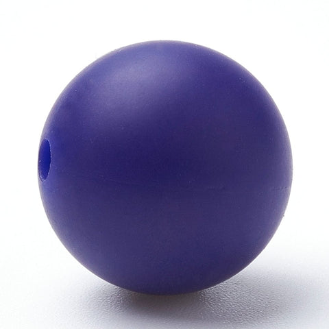 BeadsBalzar Beads & Crafts (BR7245-09) DKSLATEBLUE (BR7245-X) Food Grade Environmental Silicone Chewing Beads For Teethers 8~10mm (10 PCS)