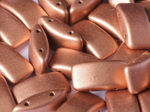BeadsBalzar Beads & Crafts (CB-01770) CARRIER BEAD 9 X 17 MM VINTAGE COPPER