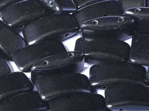 BeadsBalzar Beads & Crafts (CB-23980) CARRIER BEAD 9 X 17 MM JET