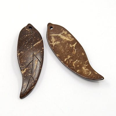 BeadsBalzar Beads & Crafts (CB3976) Leaf Coconut beads (5 PCS)