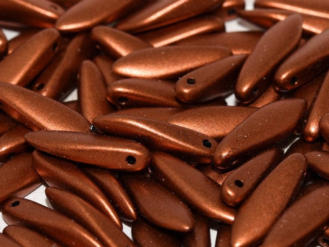 BeadsBalzar Beads & Crafts (CGD-01750) GLASS DAGGERS 5 X 16 MM COPPER