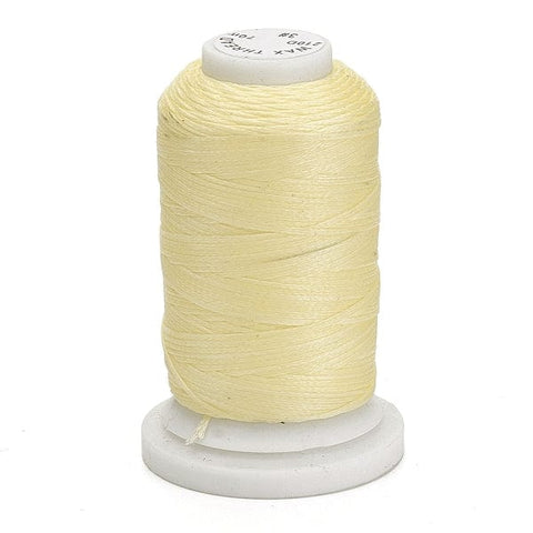 BeadsBalzar Beads & Crafts (CR6911-03) YELLOW (CR6911X) Waxed Polyester Cord, Flat, 1MM (70 METS)