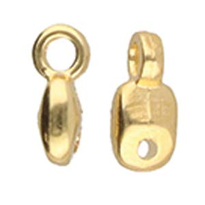 BeadsBalzar Beads & Crafts (CYM-SD-012204-GP) CYMBAL VOURKOTI-SUPERDUO BEADEND 24K GOLD PLATE (4 PCS)
