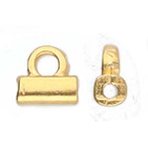 BeadsBalzar Beads & Crafts (CYM-TL-012230-GP) CYMBAL SOROS-TILA BEAD ENDING 24K GOLD PLATE (4 PCS)