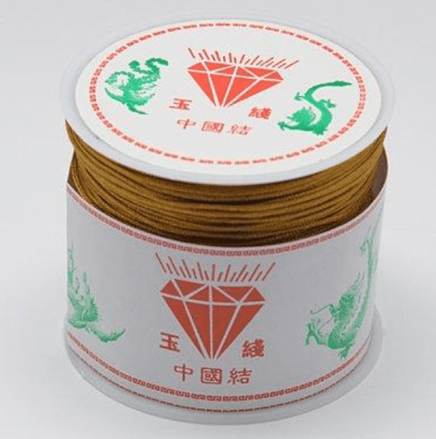 BeadsBalzar Beads & Crafts DARK GOLDENROD (NC2-11) (NC2-X) Nylon cord 45m roll 0,8mm (45 METS)