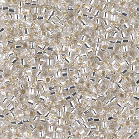 BeadsBalzar Beads & Crafts (DBM-0041) MIYUKI DELICA 10-0 SILVER LINED CRYSTAL (5 GMS)