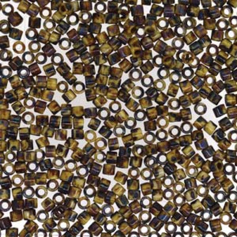 BeadsBalzar Beads & Crafts (DBM-2267) MIYUKI DELICA 10-0 OPAQUE BROWN PICASSO (5 GMS)