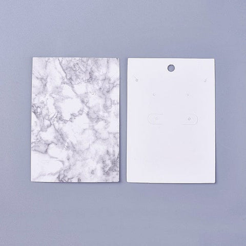 BeadsBalzar Beads & Crafts (DC7038-1) Jewelry Display Cards, WhiteSmoke 7X10cm (10 PCS)