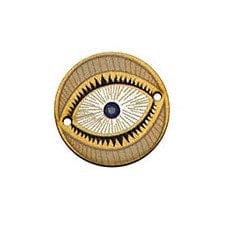 BeadsBalzar Beads & Crafts (GE5858A) Wooden Conector Round Eye 22mm (2 PCS)