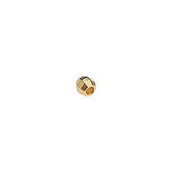 BeadsBalzar Beads & Crafts (GQ6495A) Brass bead spacer faceted 4mm Hole: 1.7mm (20 PCS)