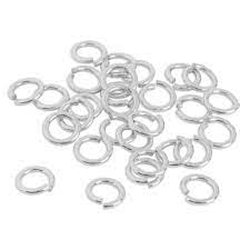 BeadsBalzar Beads & Crafts (GQJ8266-SHS) Brass jump ring ext. 5mm-0.6mm (3.5 GMS/+- 90 PCS)