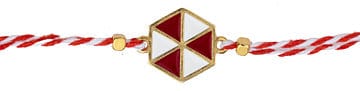 BeadsBalzar Beads & Crafts (GQM7138A) Kite hexagonal with 2 rings 20x14mm (2 PCS)