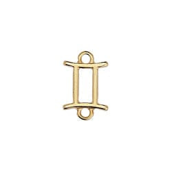 BeadsBalzar Beads & Crafts (GQZ7161B) GEMINI (GQZ7161X) Zodiac signs Capricorn with 2 rings about 12-15MM (3 PCS)