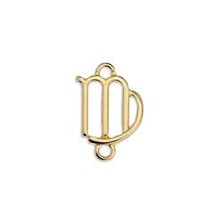 BeadsBalzar Beads & Crafts (GQZ7161H) VIRGO (GQZ7161X) Zodiac signs Capricorn with 2 rings about 12-15MM (3 PCS)
