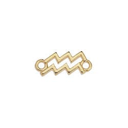 BeadsBalzar Beads & Crafts (GQZ7161J) AQUARIOUS (GQZ7161X) Zodiac signs Capricorn with 2 rings about 12-15MM (3 PCS)