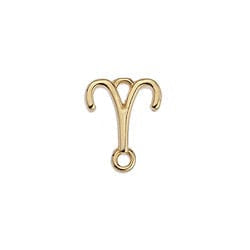 BeadsBalzar Beads & Crafts (GQZ7161K) ARIES (GQZ7161X) Zodiac signs Capricorn with 2 rings about 12-15MM (3 PCS)