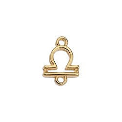 BeadsBalzar Beads & Crafts (GQZ7161L) LIBRA (GQZ7161X) Zodiac signs Capricorn with 2 rings about 12-15MM (3 PCS)