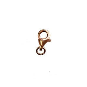 BeadsBalzar Beads & Crafts (GS719C) Silver 925 Lobster 4,5x8mm Rose Gold Plated (2 pcs)