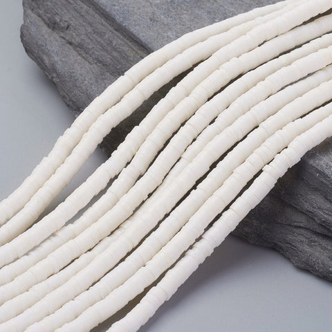 BeadsBalzar Beads & Crafts (HE6764-16) Eco-Friendly Handmade Polymer Clay Heishi Beads, PapayaWhip 4x1mm
