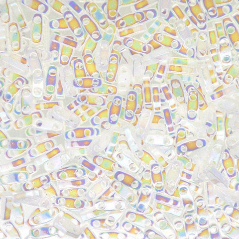 BeadsBalzar Beads & Crafts (MQT-0471) MIYUKI QUARTER TILA BEADS WHITE PEARL AB