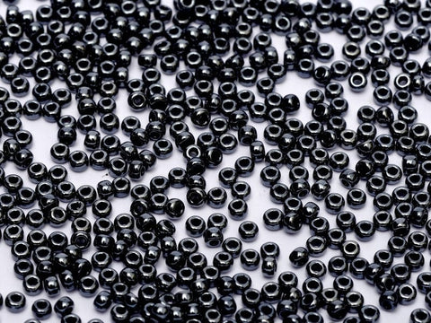 BeadsBalzar Beads & Crafts (MSB15-0451) SEED BEADS 15-0 GUNMETAL (10 GMS)