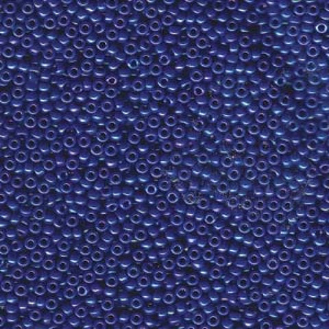 BeadsBalzar Beads & Crafts (MSB8-1945) MIYUKI SEED BEADS 8-0 OPAQUE COBALT LUSTER (25 GMS)