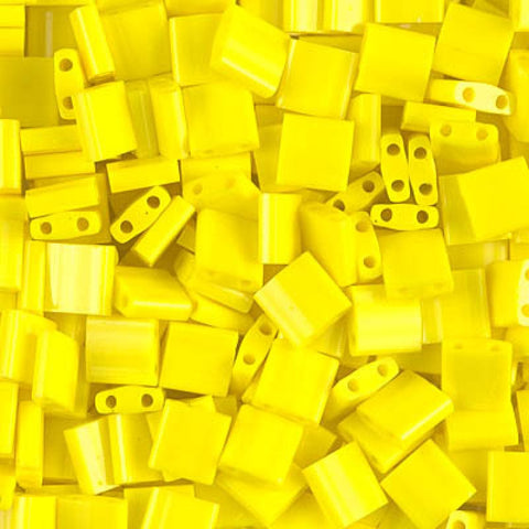 BeadsBalzar Beads & Crafts (MTL-0404) MIYUKI TILA BEADS OPAQUE YELLOW
