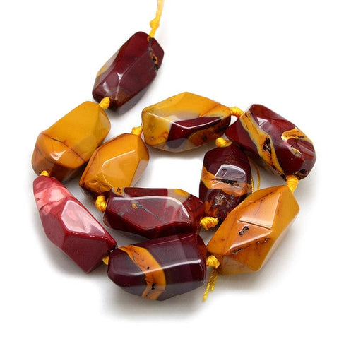 BeadsBalzar Beads & Crafts Natural Mookaite Nuggets (BG4147)