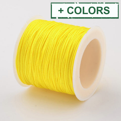 BeadsBalzar Beads & Crafts (NC156-X) Nylon Thread Cord, about 0.8-1mm (35m/roll).