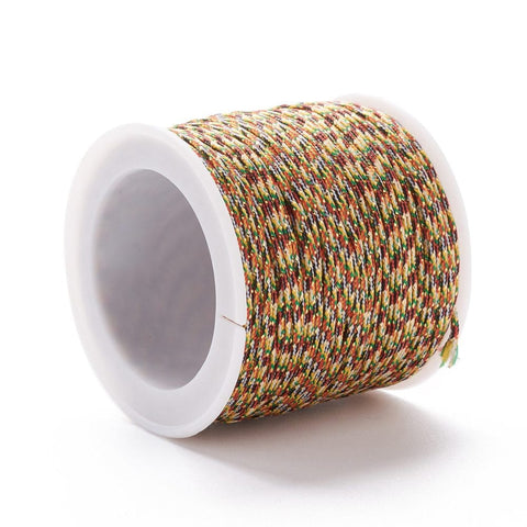 BeadsBalzar Beads & Crafts (NT8260-A25) Braided Nylon Thread, Blue 0.8mm (100 YRDS)