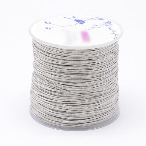 BeadsBalzar Beads & Crafts Nylon Threads, Gainsboro Size: about 1mm (NC5165C)