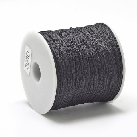 BeadsBalzar Beads & Crafts (PC7044-X) Polyester Cords Macrame Thread, 0.8mm (+/- 120 METS)
