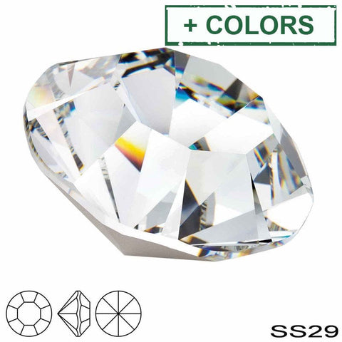 BeadsBalzar Beads & Crafts (PCS29-X) PRECIOSA MC CHATON MAXIMA SS29 DF CRYSTAL (12 PCS)
