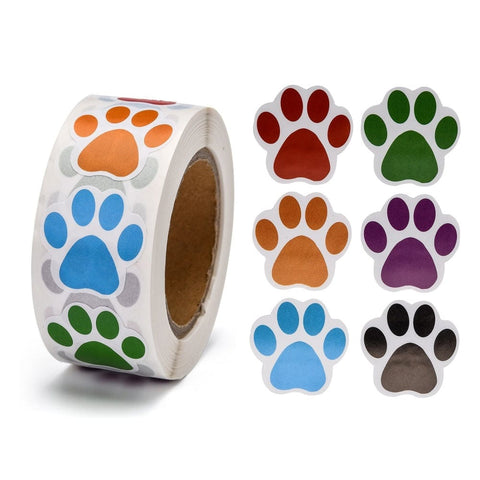 BeadsBalzar Beads & Crafts (ST8430-E01) Self-Adhesive Paper Gift Tag Stickers, (1 ROLL +- 500 PCS)
